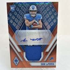 2023 Panini Phoenix - RPA Rookie Auto Jersey Sam LaPorta #RAJ-SLP Orange /149