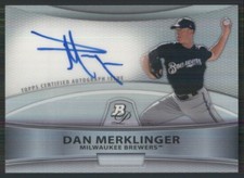 2010 Bowman Platinum Prospect Autographs Refractors #BPA-DM Dan Merklinger 2113