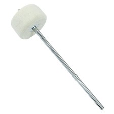 Seimneire White Felt Double Kick Bass Drum Pedal Beater Mallet, 1 Pack,