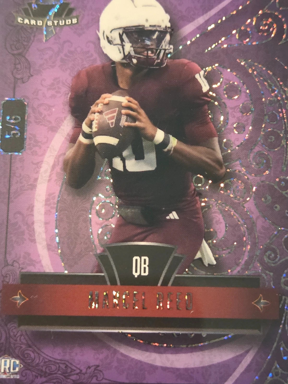 Wild Card 7 Card Studs Marcel Reed #7CSR-MR PRC Football Trading Card 5/6