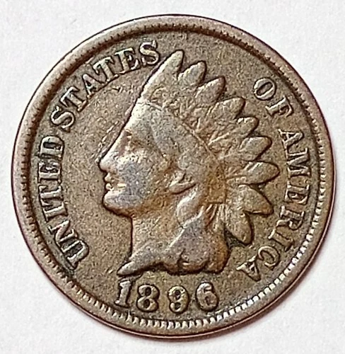 Indian Head Penny Lot of "1" VERY NICE 1896 GOOD OR BETTER°$ FREE SHIPPING $#V31