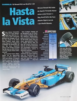 Formel 1 Renault R23 in 1-24 von Revell... ein Modellbericht #0404f