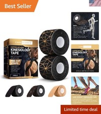 Kinesiology Tape with Breathable Design - 40 Precut Strips for Active Lifestyles