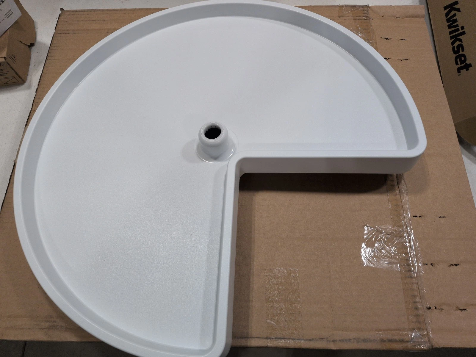 Rev-A-Shelf 3471-24-11-52 24" White Kidney Lazy Susan shelf only