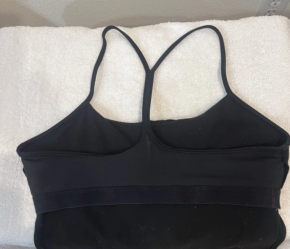 Camiseta sin mangas para mujer Lululemon Power Y espalda deportiva talla 8 negra sujetador incorporado yoga gimnasio Foto 4 de 4