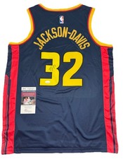 TRAYCE JACKSON DAVIS signed auto GOLDEN STATE WARRIORS Jersey w/ COA JSA CD77120