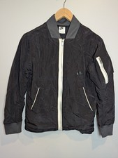 Nike Kids Size L Sportswear Lined Woven Bomber Jacket Black