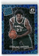 2017-18 Donruss Optic #165 Sterling Brown Blue Velocity