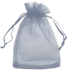 Allgala 100 Count Orangza Gift Party Favor Bags with Drawstring-8x12 Inch-Sil...
