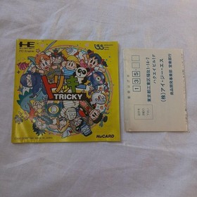 PC Engine Tricky HuCARD Game, Tested, Clean Case, Manual Included, Japan