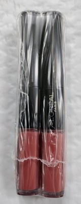 2 X LOREAL Everlasting Caramel 201 PRO LAST 2 STEP LIPSTICK New/Sealed Free ship