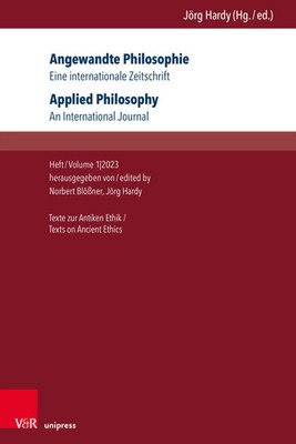 Angewandte Philosophie. Eine internationale Zeitschrift / Applied Philosophy....