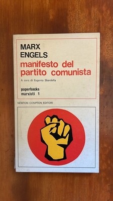 MARX ENGELS - Plakat der Kommunistischen Partei - Newton Compton 1969