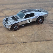 Hot Wheels Chrome 1969 Boss Hoss Mustang Hong Kong