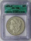 1878-CC Morgan Dollar Silver $1 VG 8 ICG