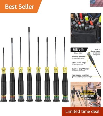 85617 Mini Precision Screwdriver Set, Slotted, Phillips, TORX, Cushion-Grip H...