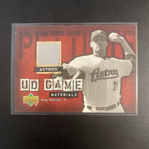 ANDY PETTITTE 2006 Upper Deck UD Game Patch JERSEY RELIC Card #UD-AP Astros
