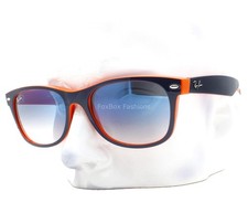 Ray-Ban New Wayfarer Sunglasses RB 2132 789/3F Color Mix Blue Orange 55mm w/case