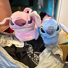 Disney Lilo  Stitch Stitch Blue  Angel Pink slippers