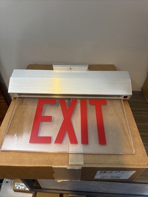 Cooper Lighting ES7170SRMC One Sided Exit Sign Aluminum Trim Clear 120/277v LED