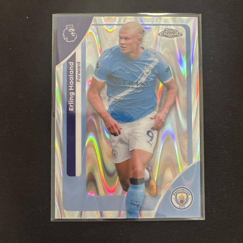 2025-26 Topps Chrome Premier League - Erling Haaland #125 Raywave Refractor