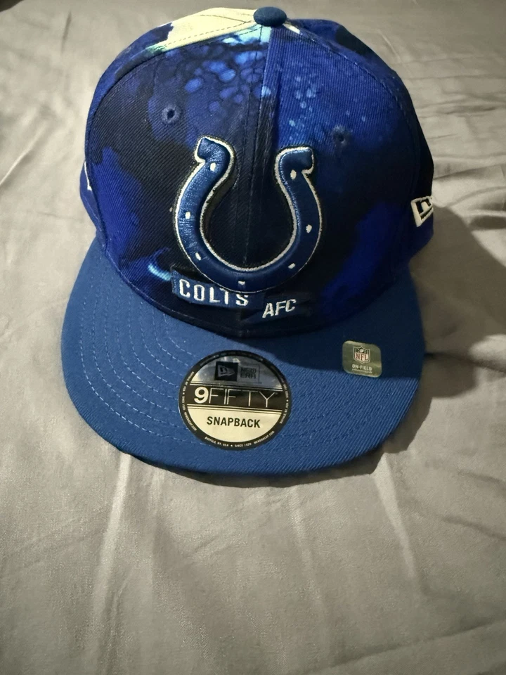 Мужская бейсболка NEW ERA Indianapolis Colts Blue Ink Dye 2022 Sideline 9FIVE - Изображение 2 из 4