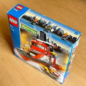 LEGO World City Fire Command Boat 7046 7+ Gift for Kids New FS from Japan