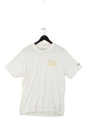 Mc2 Saint Barth Herren T-Shirt L weiß Grafik 100% Baumwolle Basic