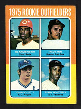 1975 Topps Baseball Card #622 Rookie Outfielders Fred Lynn RC Red Sox VG-EX. rookie card picture