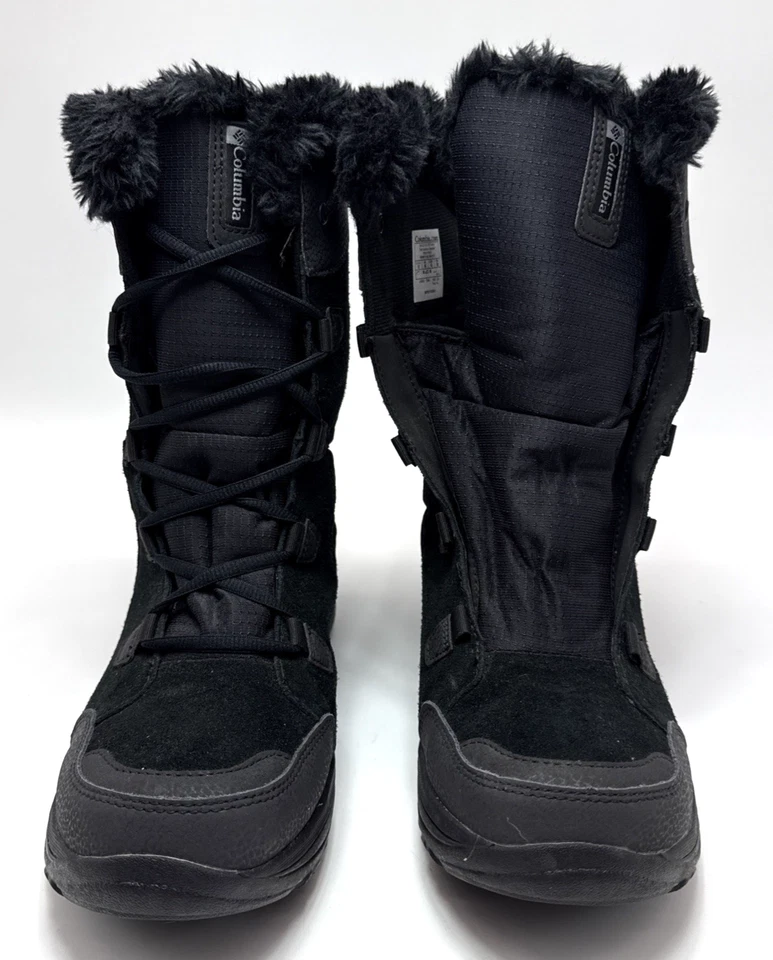 Columbia Ice Maiden II BK1581-011 botas de nieve negras para mujer talla 12 piel sintética Foto 3 de 4