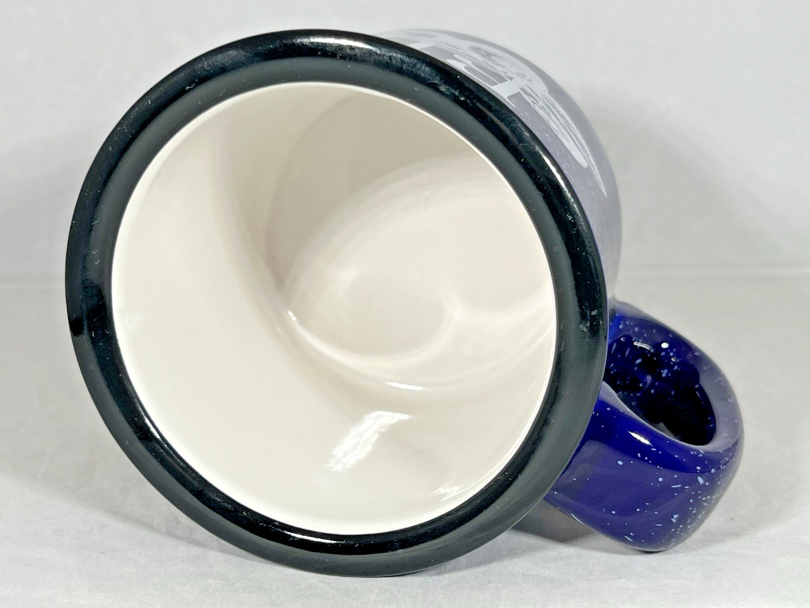 Blueberries Solid Thick Heavy M Ware Coffee Tea Cup Mug Blue 12oz