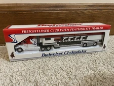 Freightliner C120 Budweiser Clydesdales Tractor Featherlite Trailer