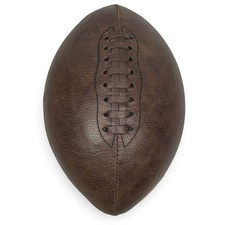 Retro Marrón Imitación Cuero Estilo Vintage Fútbol Clásico Decoración Deportiva 11 Pulgadas