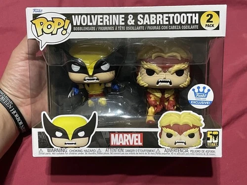 Funko Pop! Vinyl: Marvel - Wolverine & Sabretooth 2-Pack - Funko (Exclusive)
