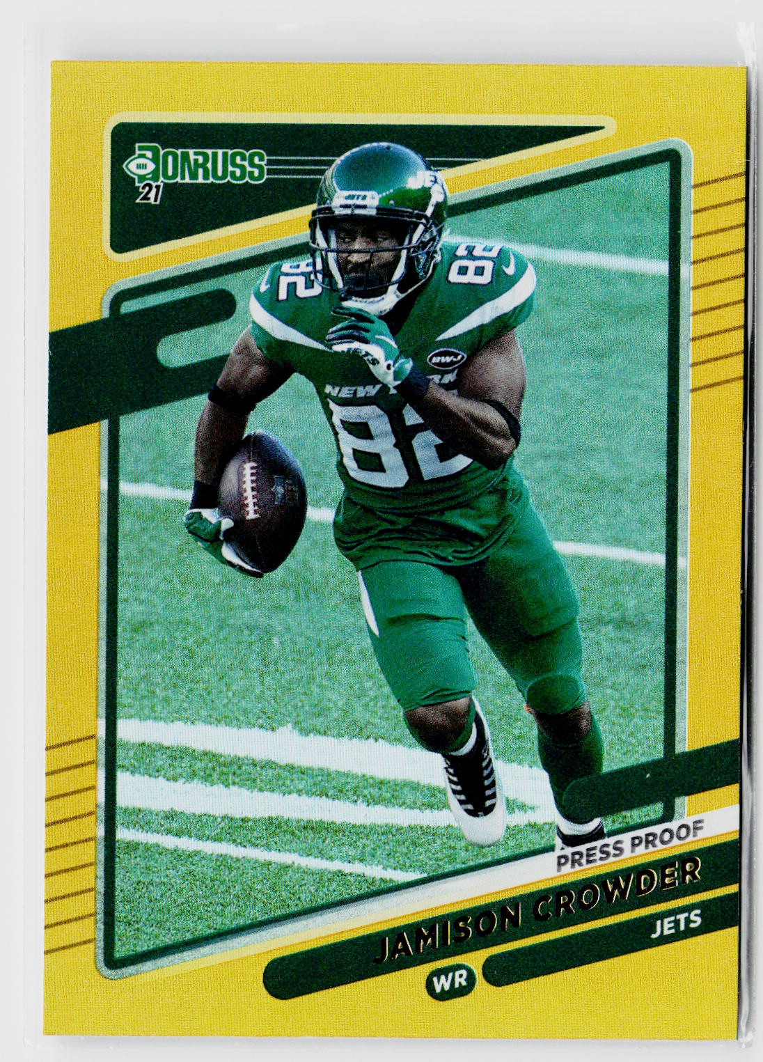 2021 Donruss #40 Jamison Crowder Press Proof Premium New York Jets