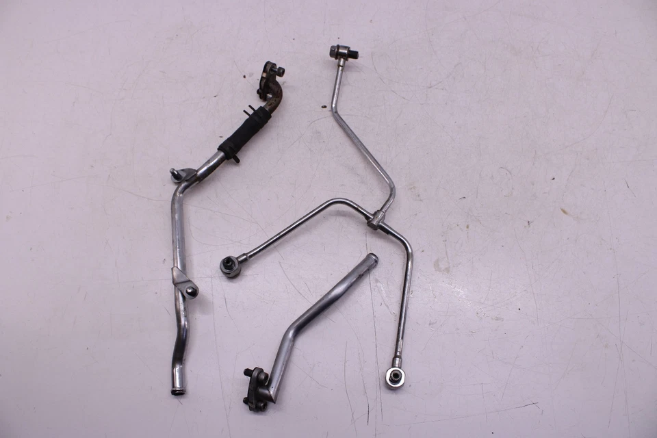 04-14 YAMAHA ROAD STAR MOTOR ÓLEO REFRIGERADOR MANGUEIRAS CONJUNTO LINHA DURA - Imagem 4 de 4