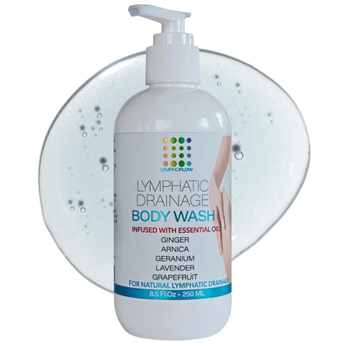 Gel de ducha de drenaje linfático, lavado corporal natural a base de hierbas para flotas linfáticas saludables... - Imagen 4 de 7