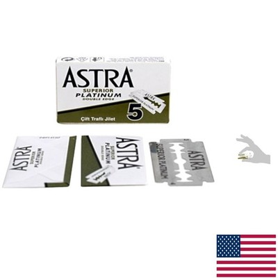 Superior Platinum Double Edge Razor Blades - 30 Ct for Ultimate Shaving Comfort