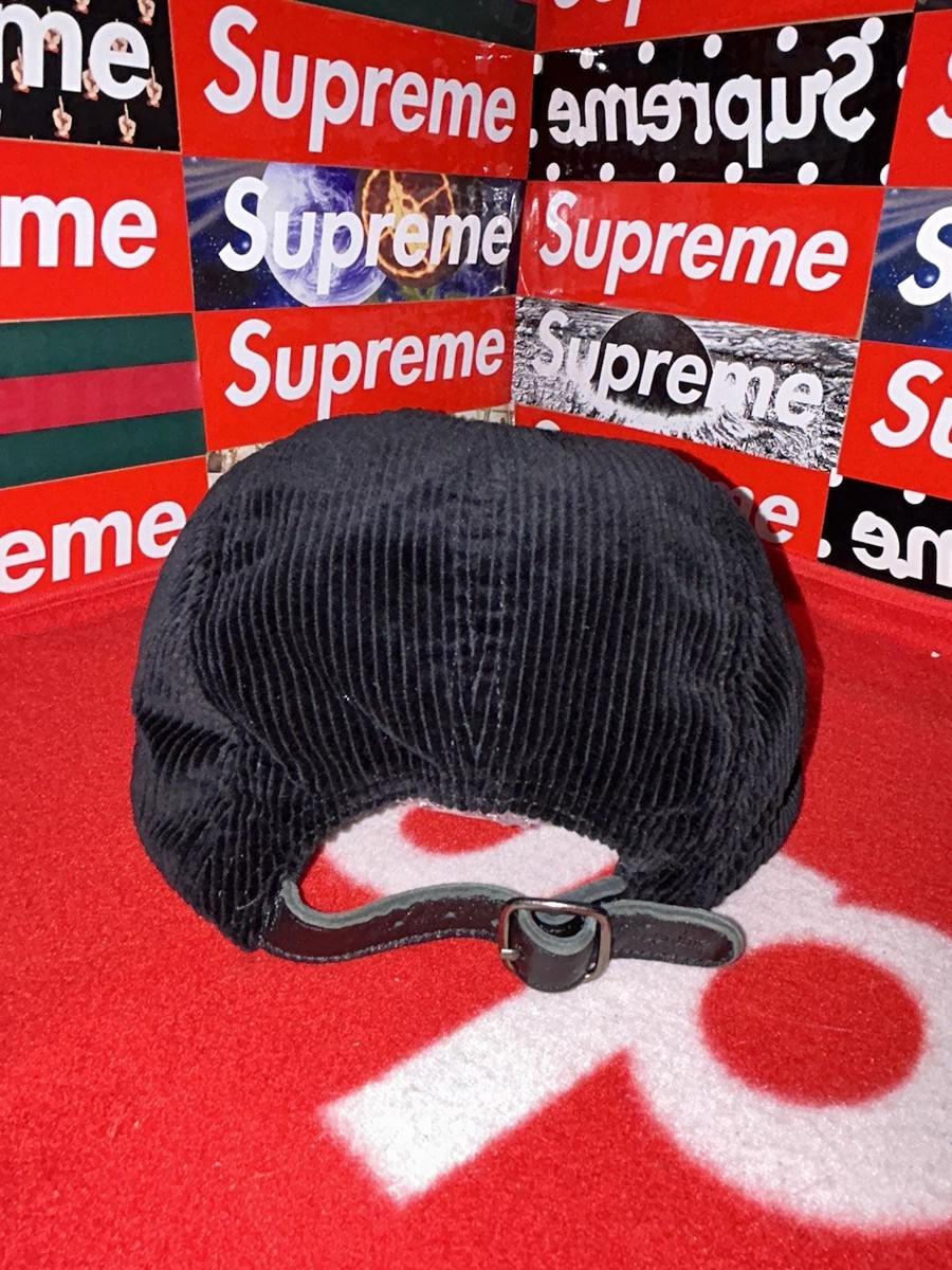 Supreme Corduroy Camp Cap Black FW16 NEW | eBay