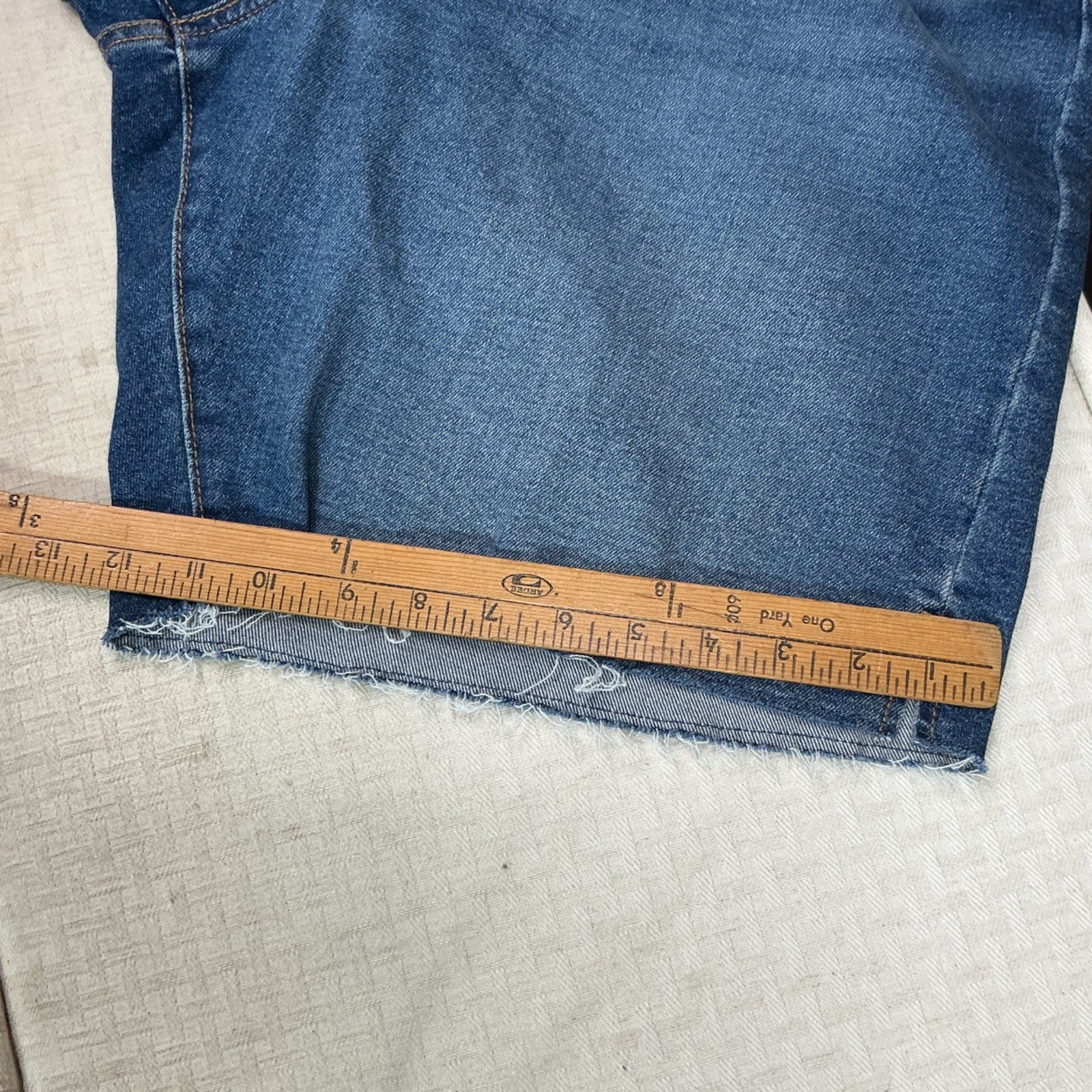 Signature Levi Strauss Womens Size 18W Blue High-Rise Relaxed Fit Bermuda Shorts thumbnail 11