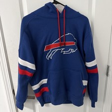 NFL Team Apparel Buffalo Bills NFL Football Blue Sweatshirt Hoodie Size L