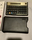 HP 12C Hewlett Packard Financial Calculator w Leather Case Owners Manual Works — photo 2