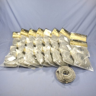 25 Leviton Gray Cat 5e 100 Ft Ethernet LAN Patch Cords Network Cables 5G455-100G