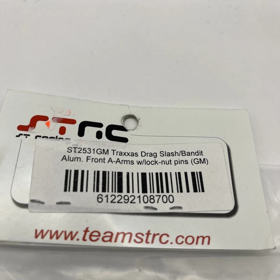 STRC ST2531GM Alum Front  A-Arm Gun Metal w/lock-nut pins : Drag Slash / Bandit - Image 4 of 4