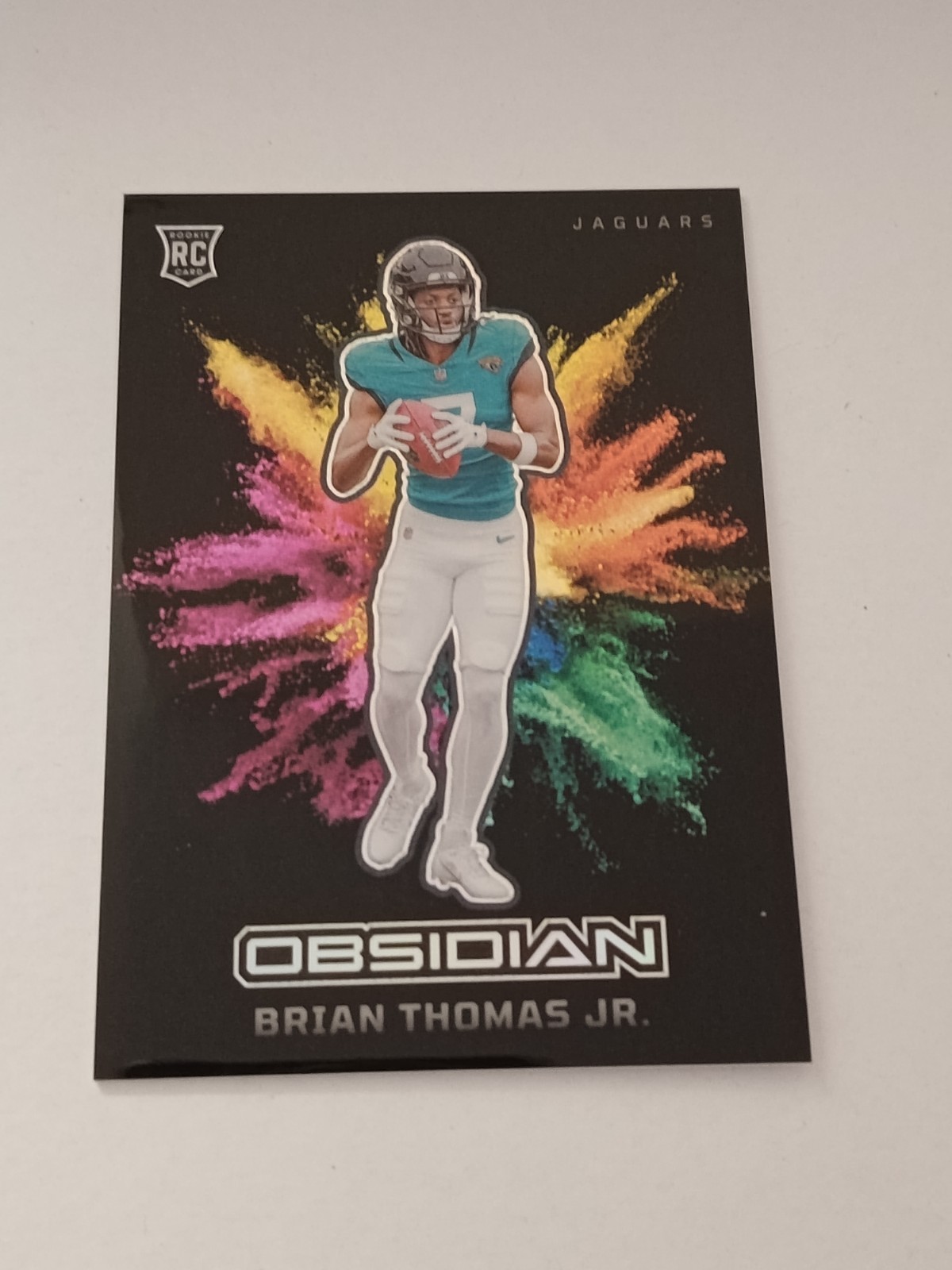 Brian Thomas Jr 2024 Panini Obsidian Color Blast RC Black Jaguars