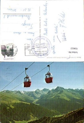 759622 Davos Gondelbahn Schatzalp-Strela Prättigau Seilbahn Switzerland 1970