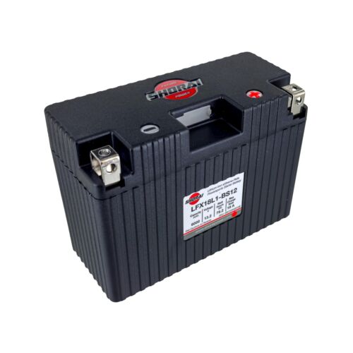 LFX Lithium-iron Battery w/BMS, LFX18L1-BS12, 6.0Ah 13.2V, 79.2WHr, L Type, C...