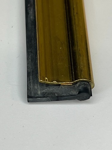 14" 35 cm Ettore Master Brass Channel Complete With Rubber And 2 Brass Clips - Picture 17 of 24