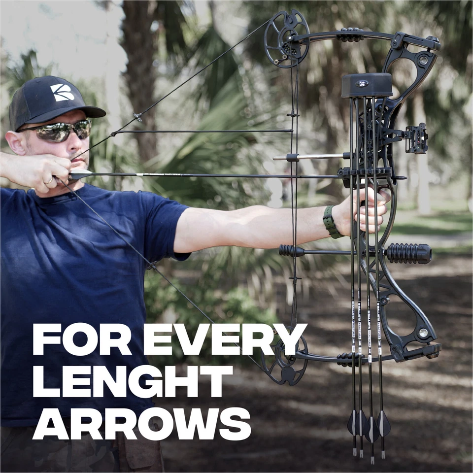 BALLISTA Bow 5-Arrow Quiver - Fit for Carbon, Wood, Aluminum, Fiberglass Arrows - Image 3 of 4