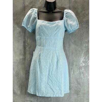 b darlin light blue dress A Line V Neck Backless Royal Blue Lace Long Prom Dresses with High Sli –  morievent main image 0